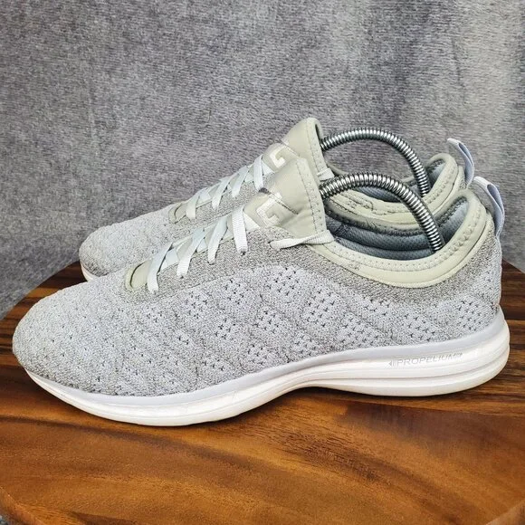 APL Shoes Men's 9 Gray Techloom Phantom Lace Up Low Top Athletic Sneakers - Picture 3 of 12